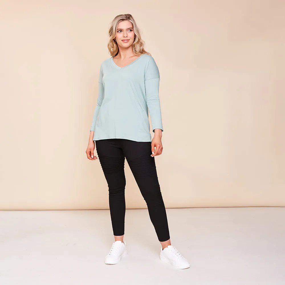 Riley V Neck Top (Mint)