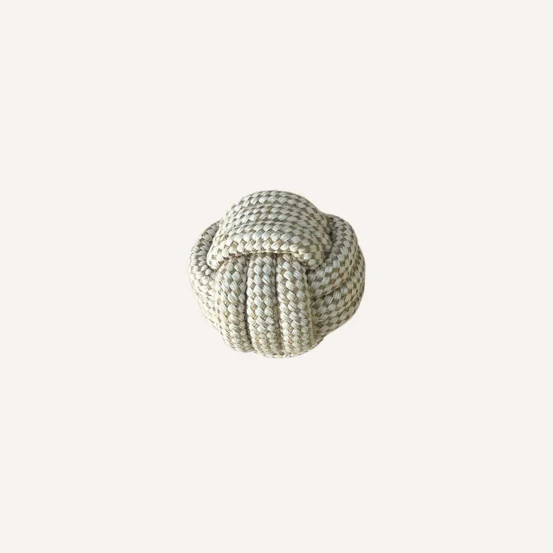 Sustainable Hemp Rope  Ball Dog Toy Bundle