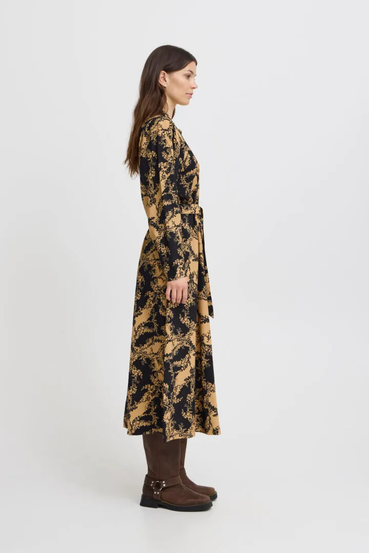 Tara Shirt Dress (Iced Coffee Flower)