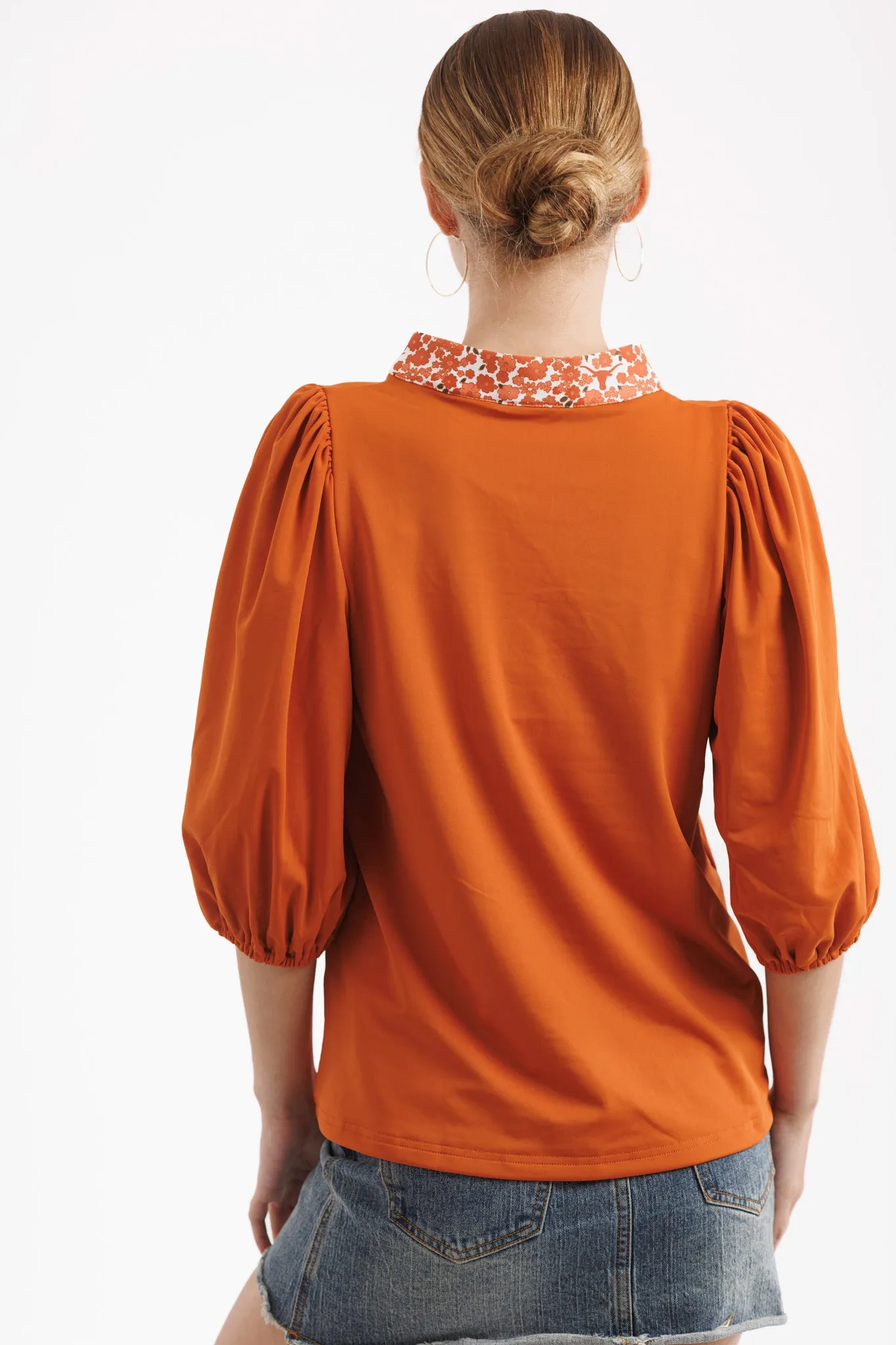 The Eliza Top - Texas Orange