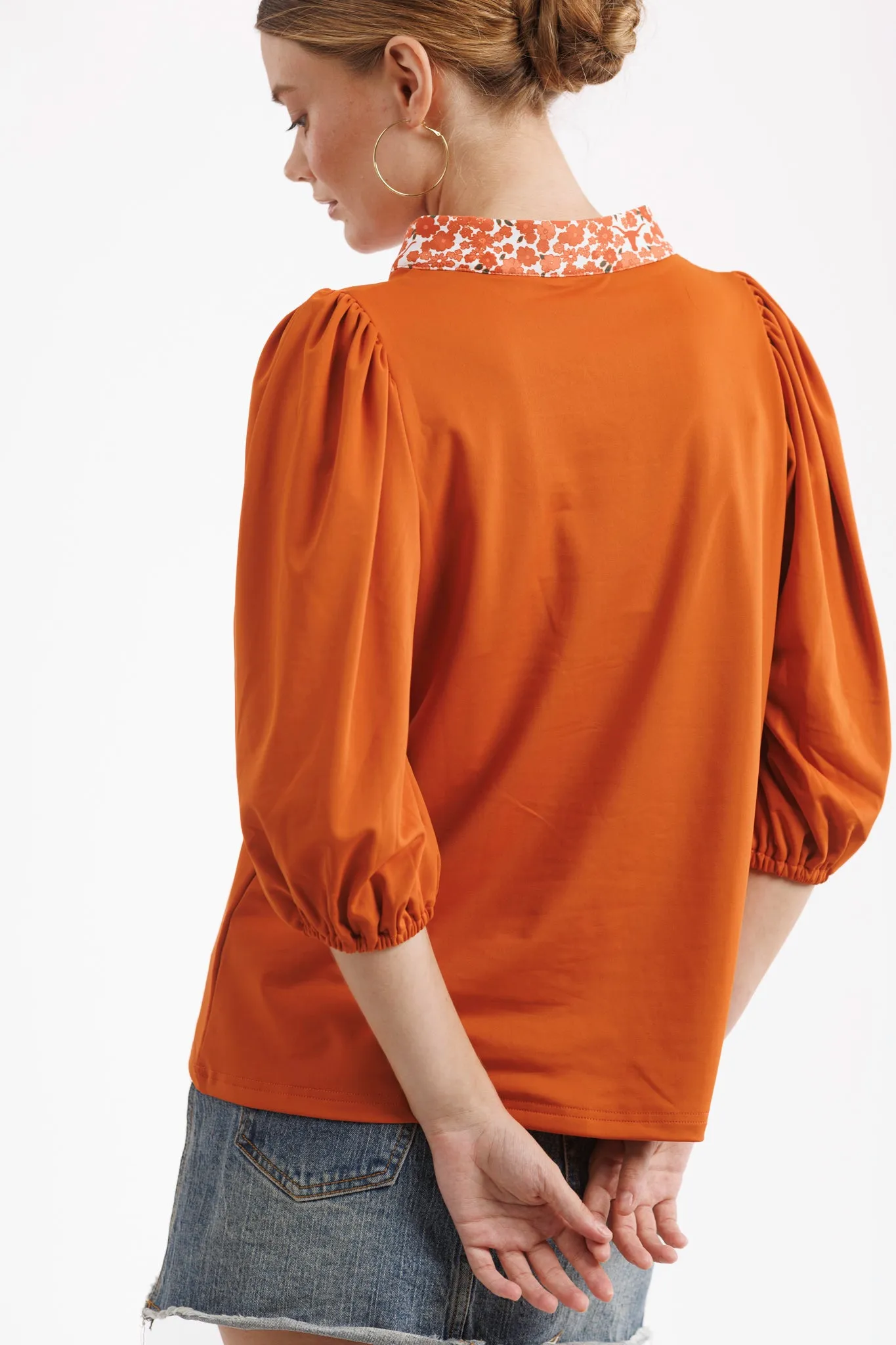 The Eliza Top - Texas Orange