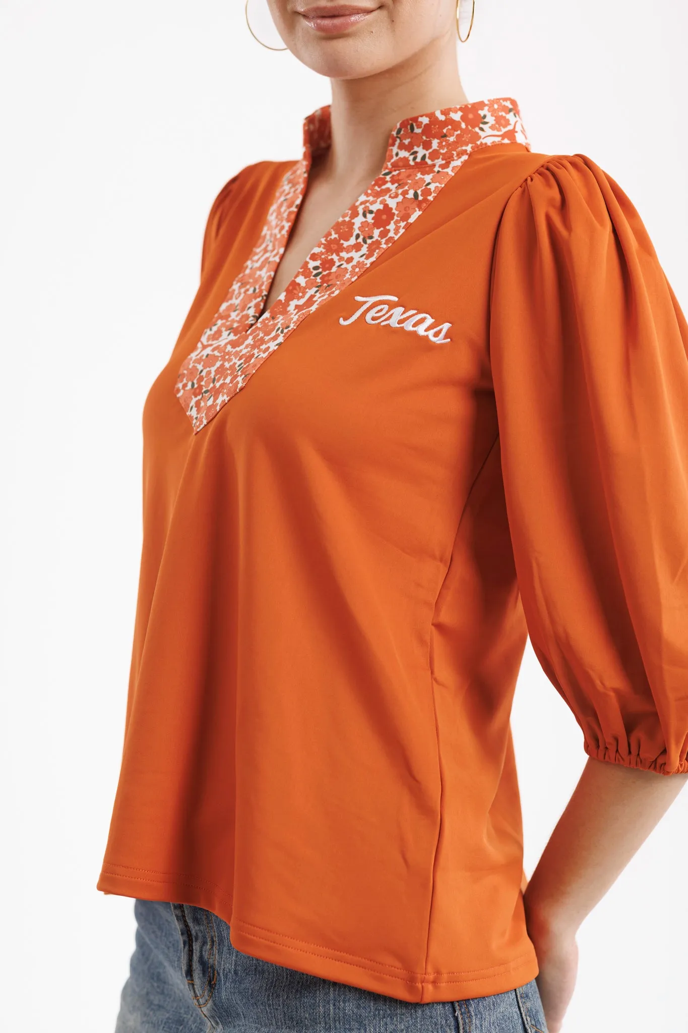 The Eliza Top - Texas Orange