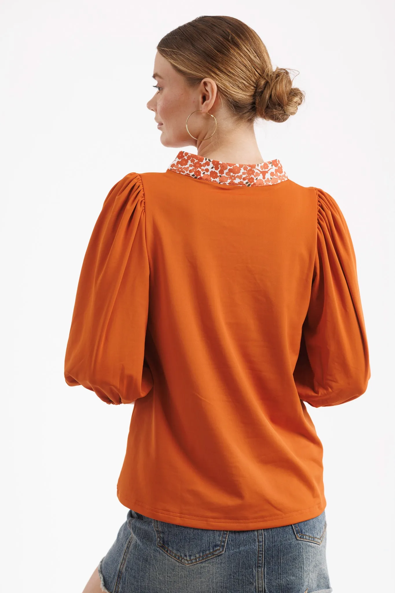 The Eliza Top - Texas Orange