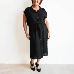 The Shirt Dress - Black