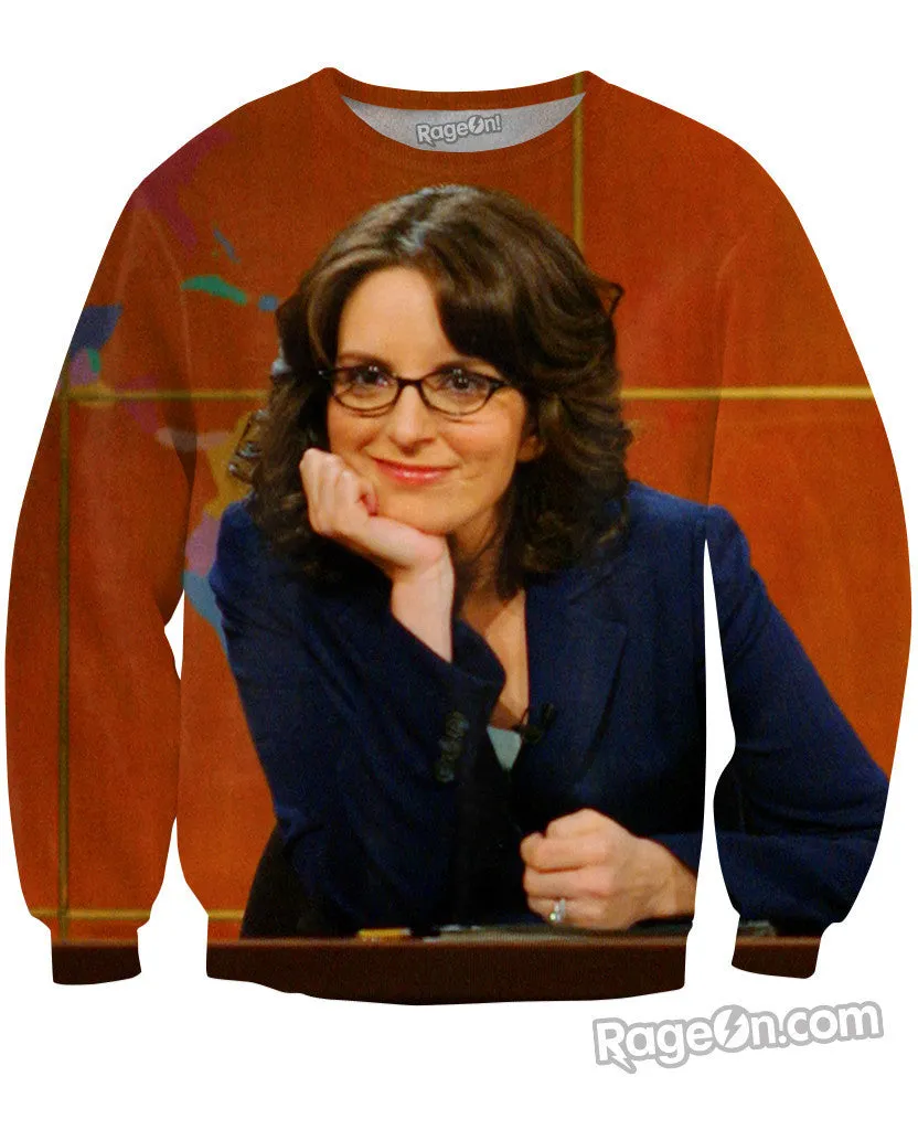 Tina Fey Weekend Update Crewneck Sweatshirt