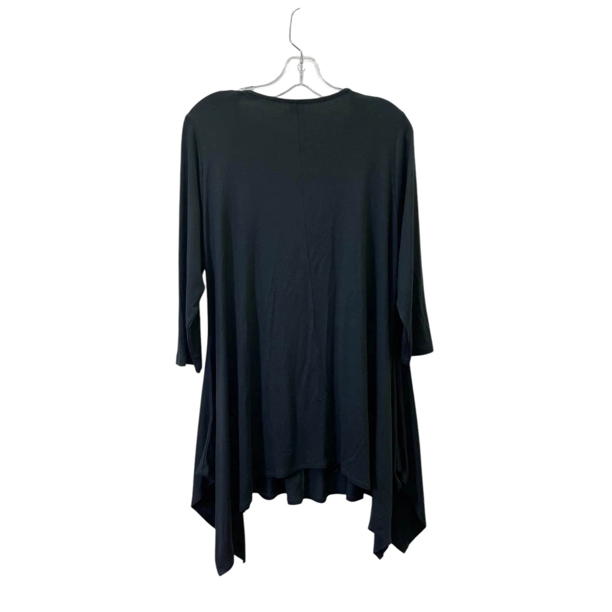 Tunic 3/4 Sleeve By Comfy In Black, Size:M