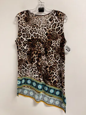 Tunic Sleeveless By East 5th In Animal Print, Size: M