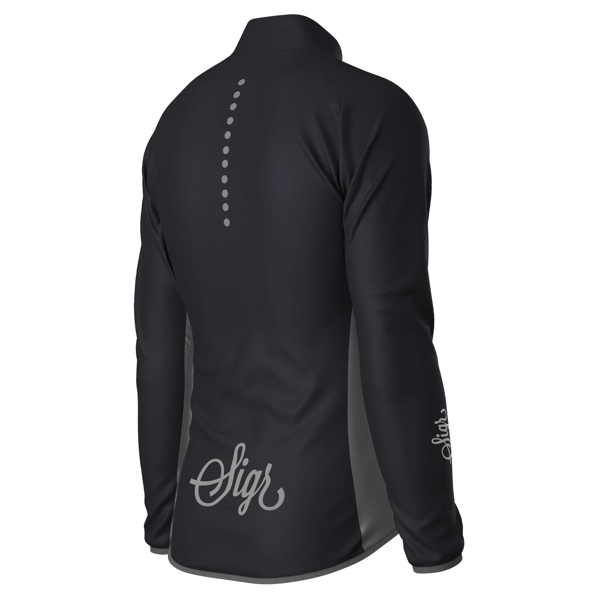 Uppsala Black Men's Cycling Wind Jacket