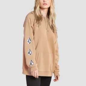 Volcom Iconic Stone Pullover Hoodie Hazelnut - Womens