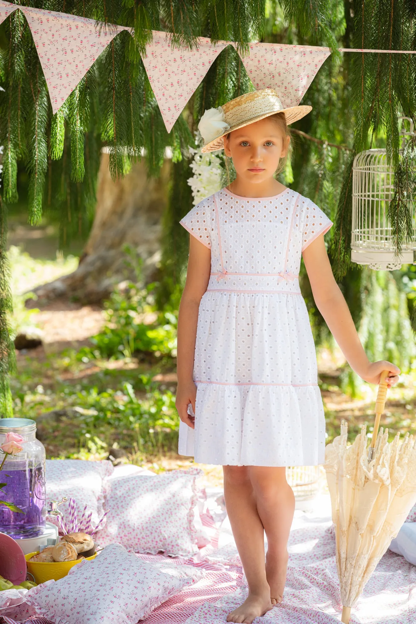 White Eyelet Dress