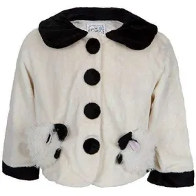 White Fuzzy Wear Lamb Jacket 18-24 Months