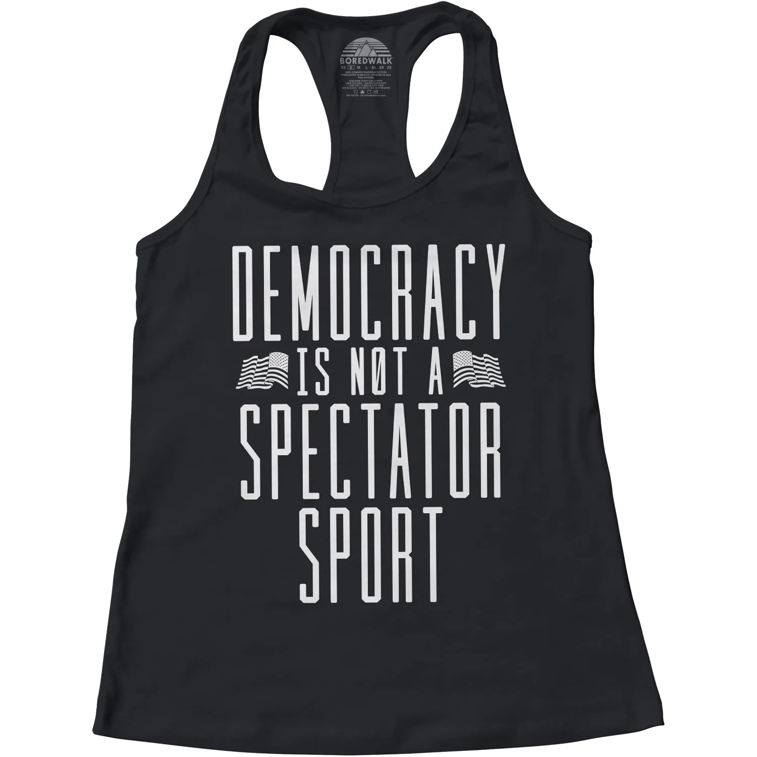 Women's Democracy Is Not a Spectator Sport Racerback Tank Top