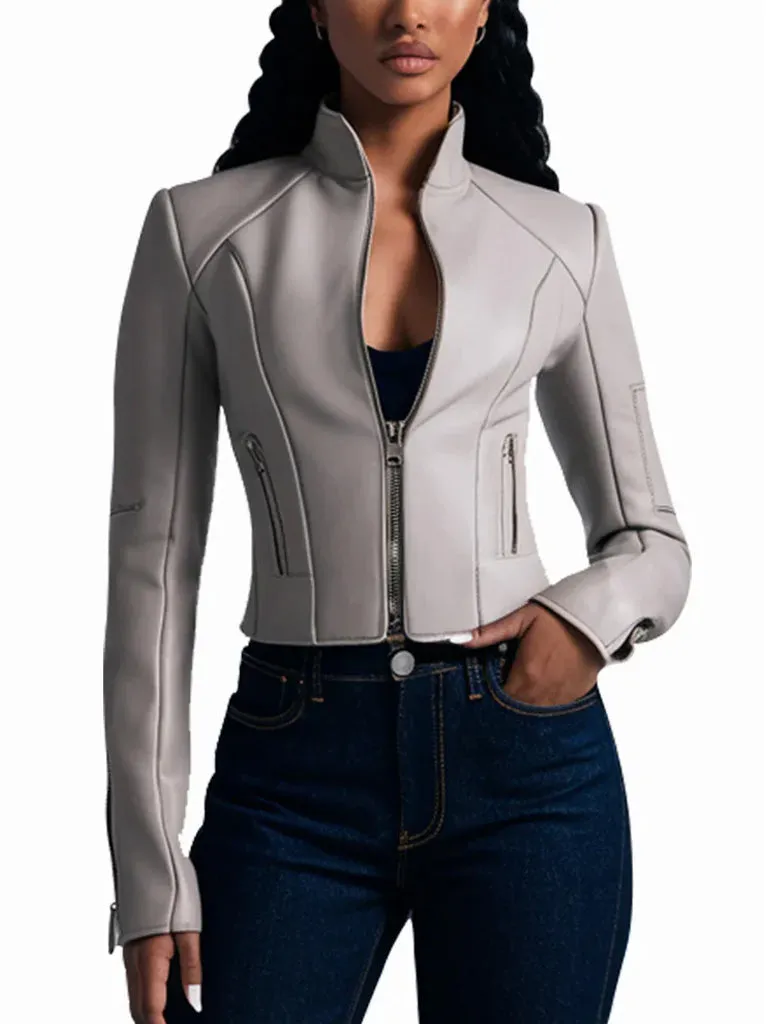 Women’s Slim Fit Delights Leather Jacket