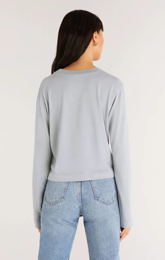 Z Supply Lupita Crop Long Sleeve Top